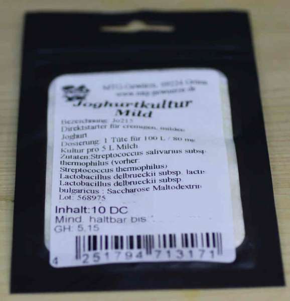 Joghurtkultur Mild kaufen; Joghurt selber machen > MTG-Gewürze Chemnitz